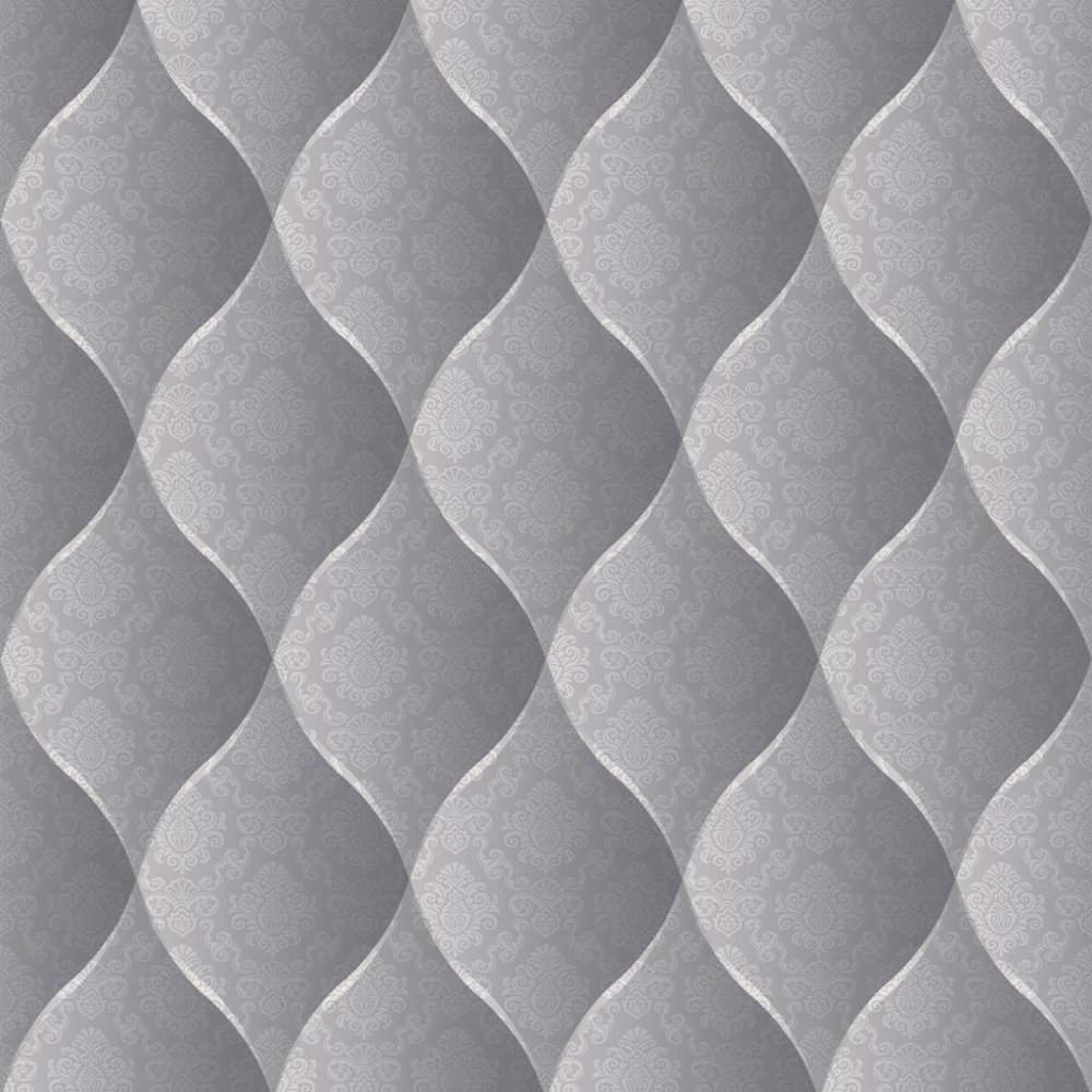 Muriva Damask Pattern Padded Quilt Effect Motif Vinyl Wallpaper J95809