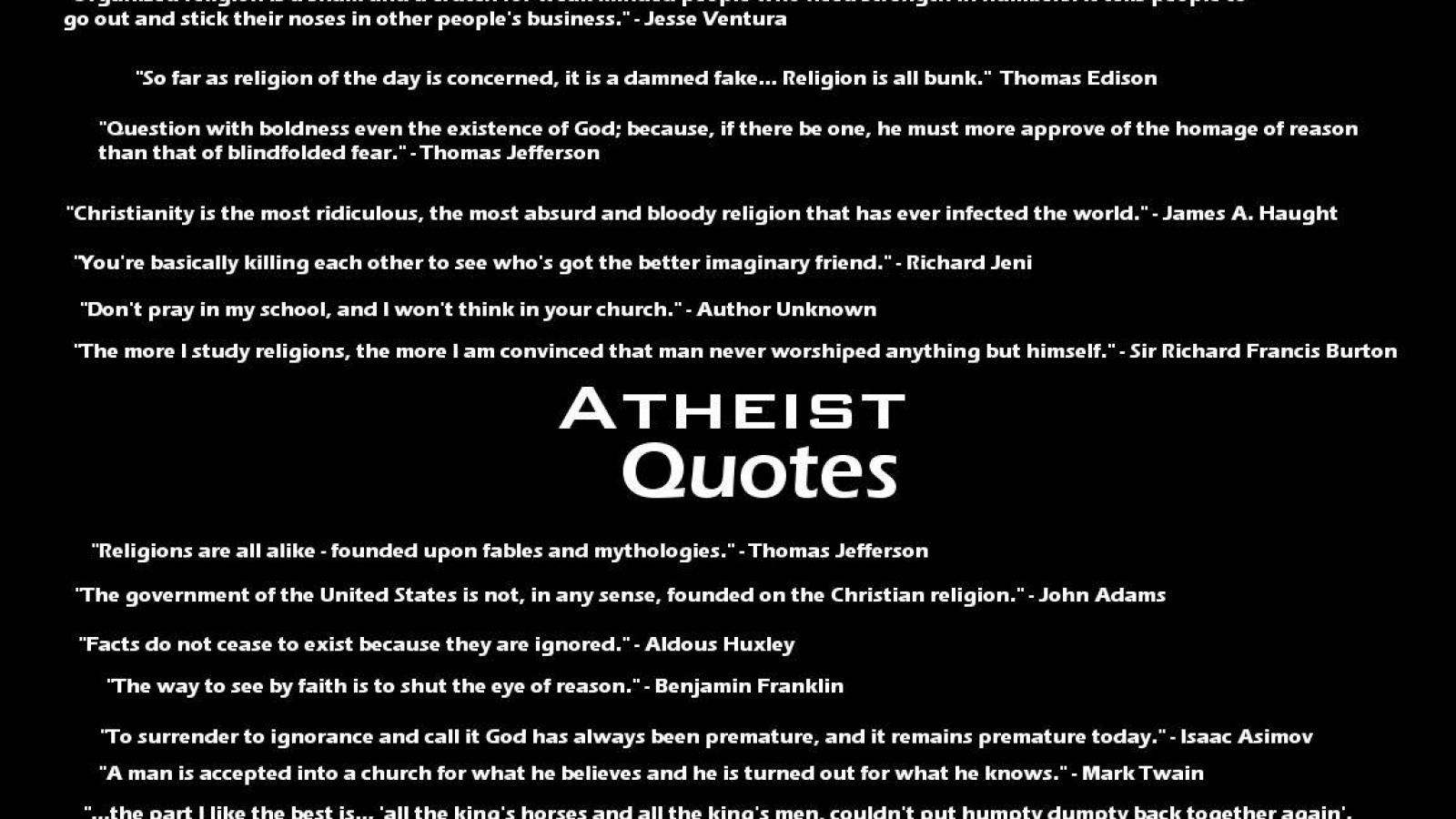 Cool atheist quotes by outlaw393 wallpaper - (#5523) - High ...
