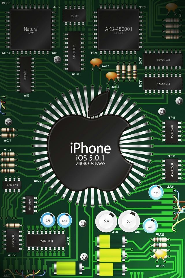 iOS5 Chip 3D iPhone 4 Wallpaper and iPhone 4S Wallpaper ...