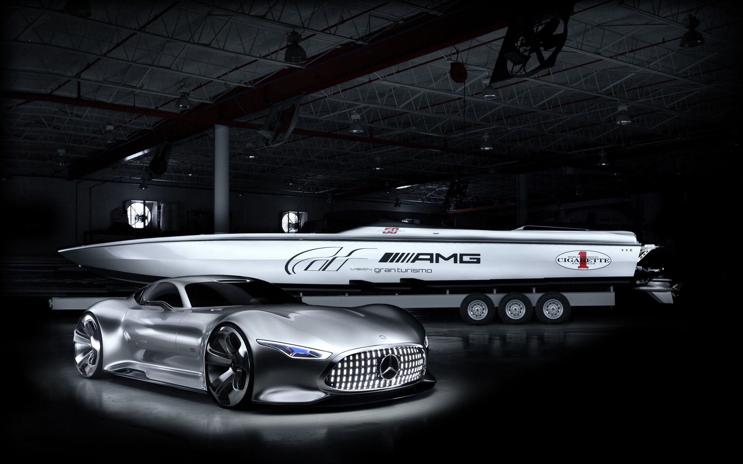 Mercedes Benz AMG Cigarette Racing Vision GT Concept Wallpapers ...