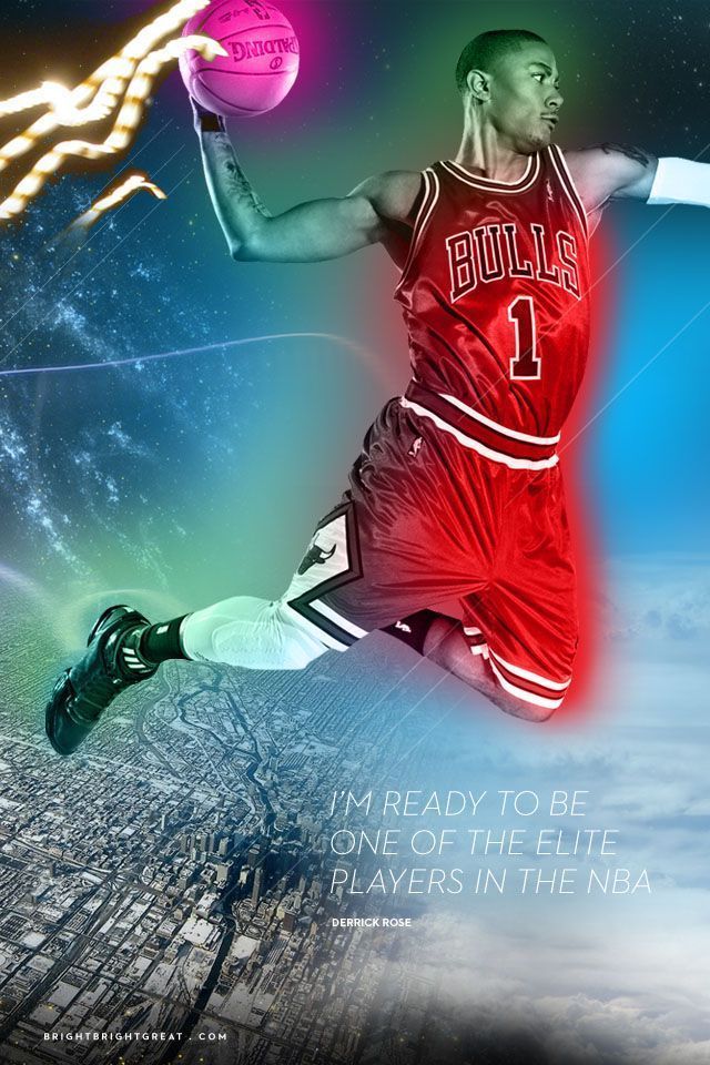 Chicago Bulls Superstud Derrick Rose iPhone iPad & Desktop ...