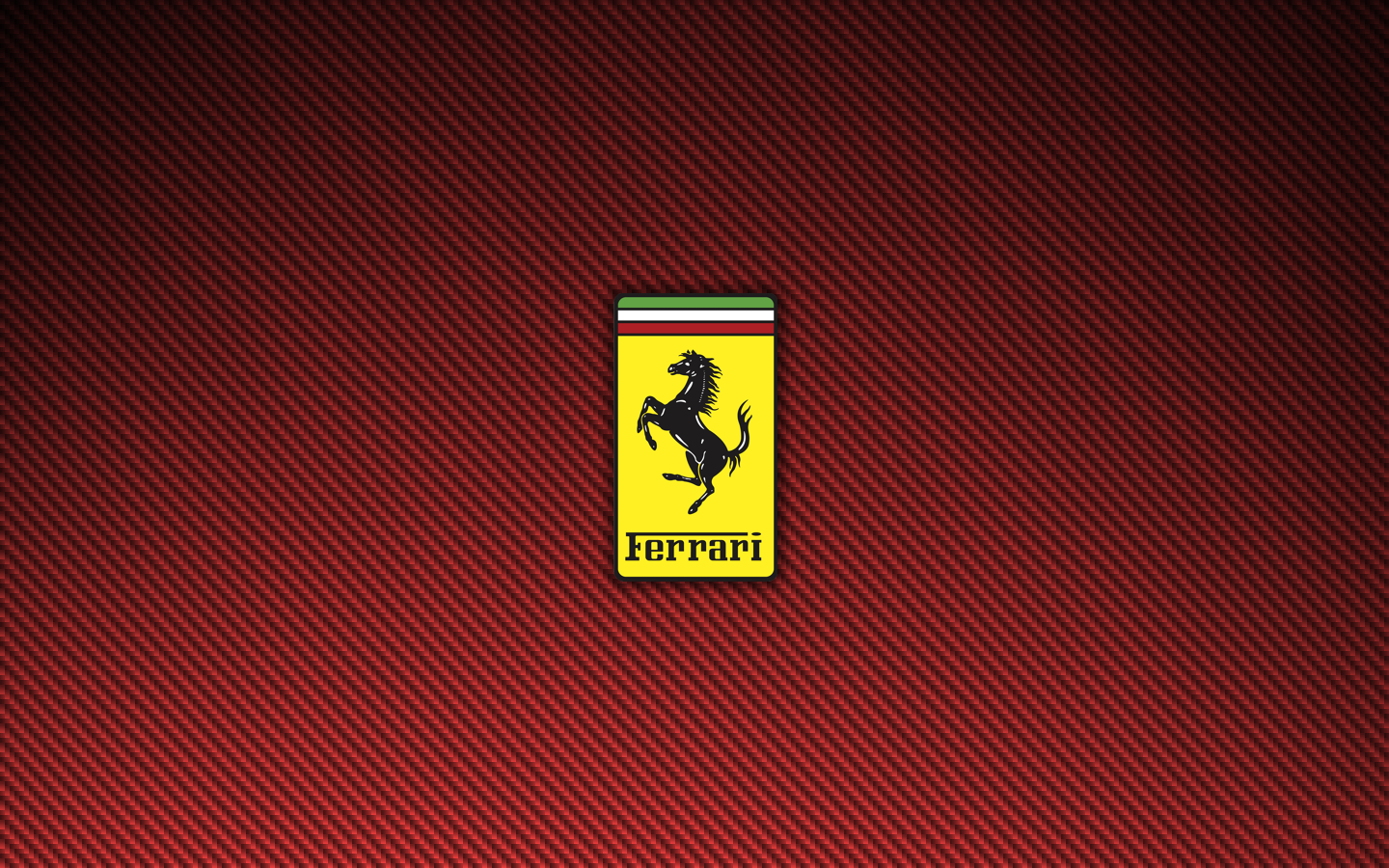 Ferrari Logo Red Carbon Fiber Wallpaper 1440×900 | darelparker.com