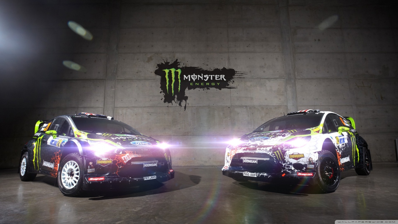Ken Block Monster Energy Ford Fiesta WRC HD desktop wallpaper ...