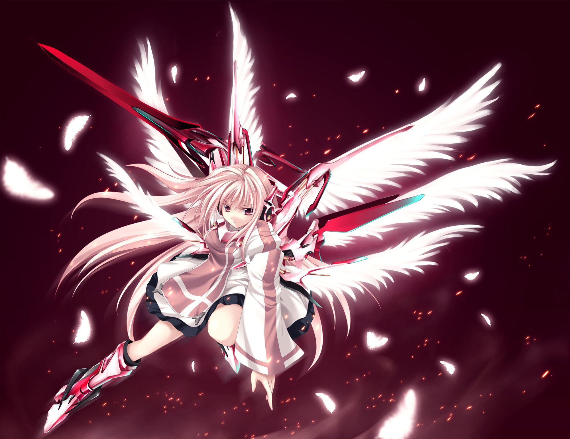 Anime Angel wings Wallpapers, Backgrounds, Images, Art Photos