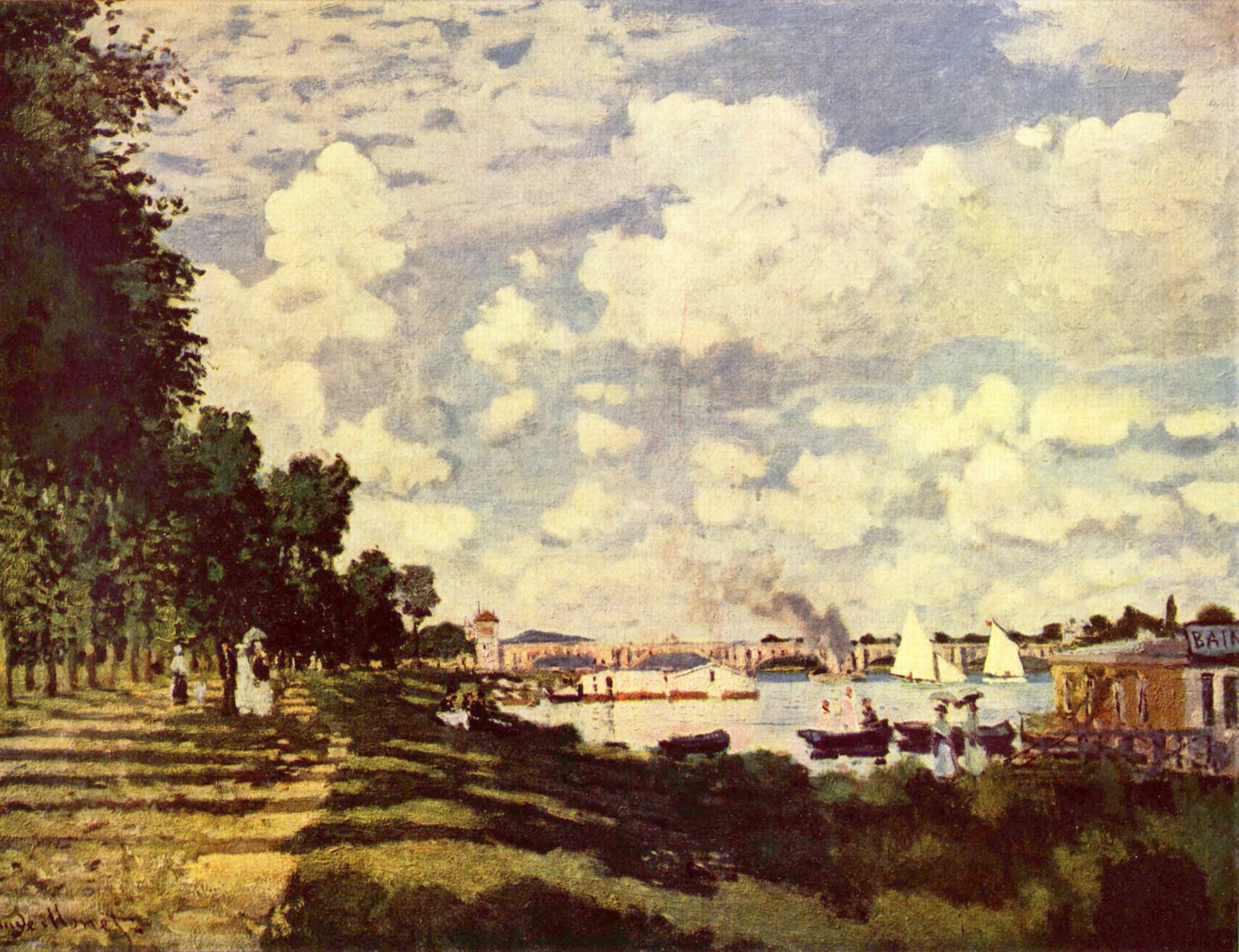 SEINE BASIN WITH ARGENTEUIL BY MONET WALLPAPER - (#29284) - HD ...