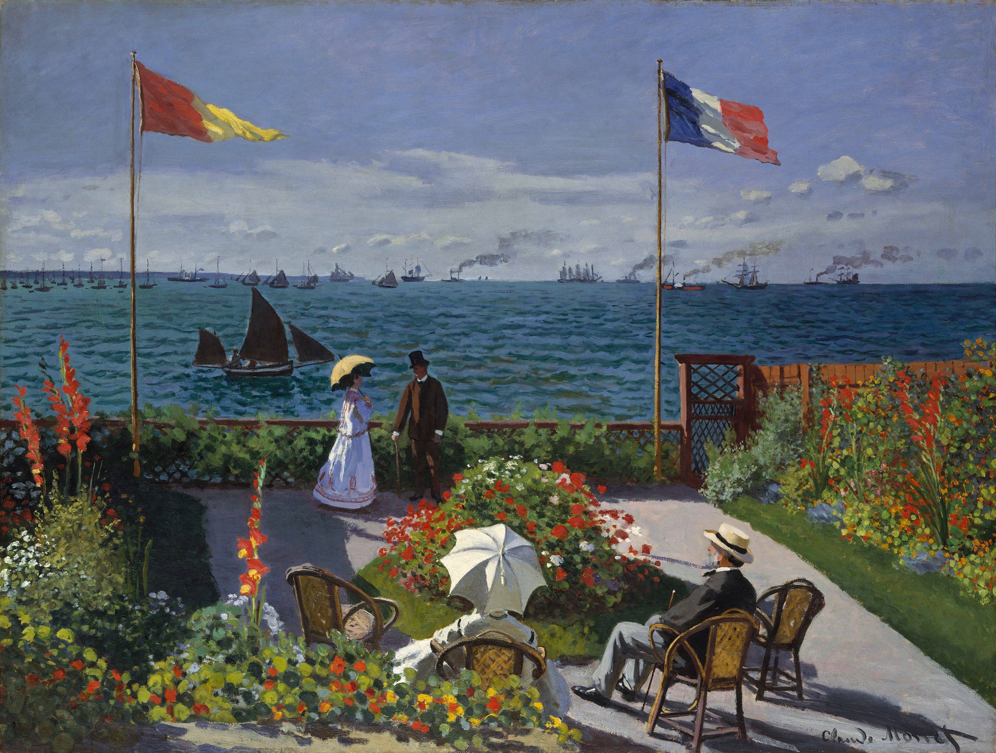 Painting Monet - Sain Adresse wallpapers and images - wallpapers ...