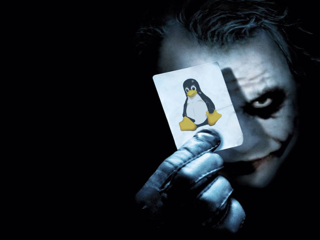 linux the joker tux penguin #ojt