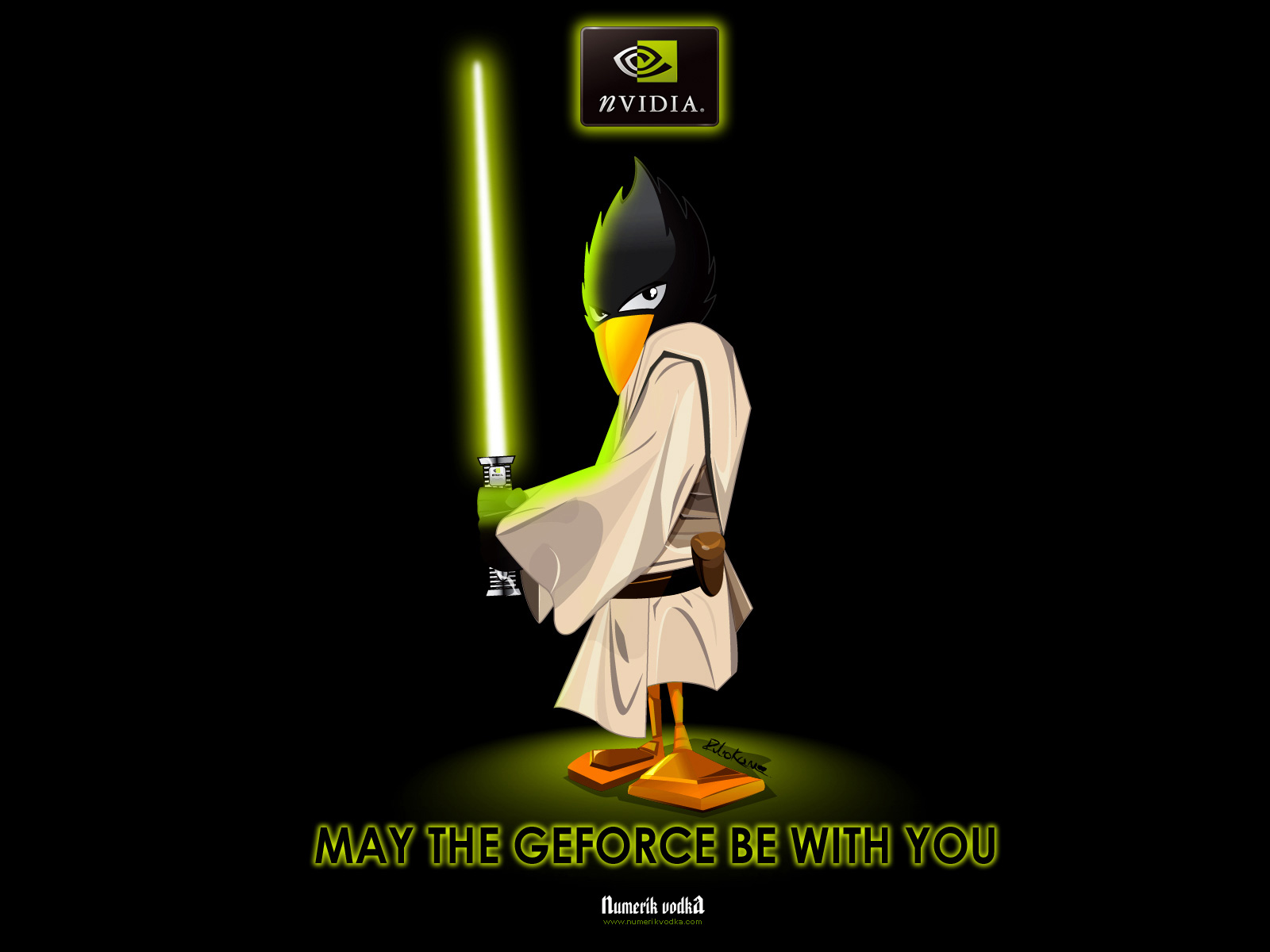 Linux Tux Jedi : Desktop and mobile wallpaper : Wallippo