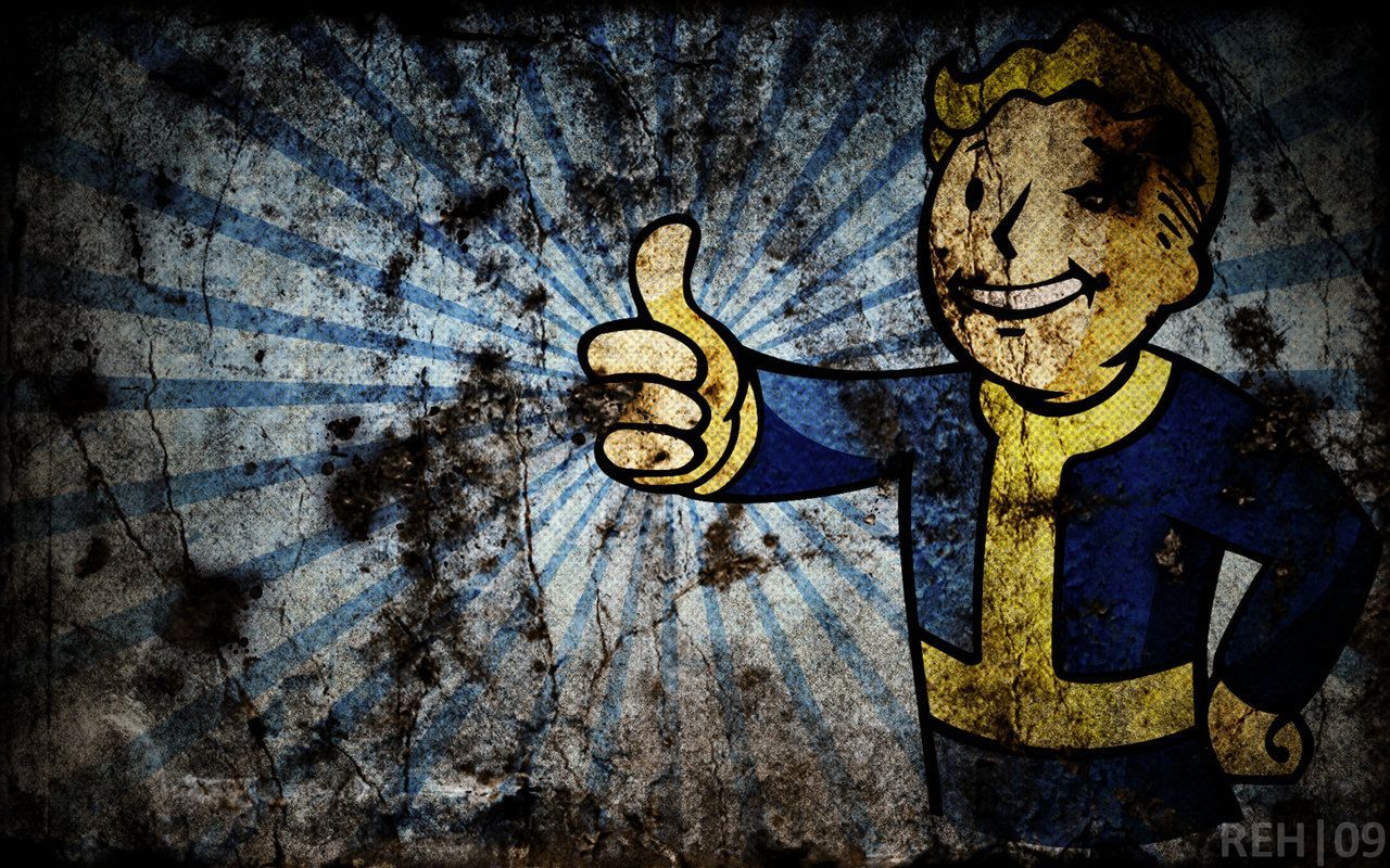 Video Games Fallout Grunge Vault Boy Fresh New Hd Wallpaper [Your ...