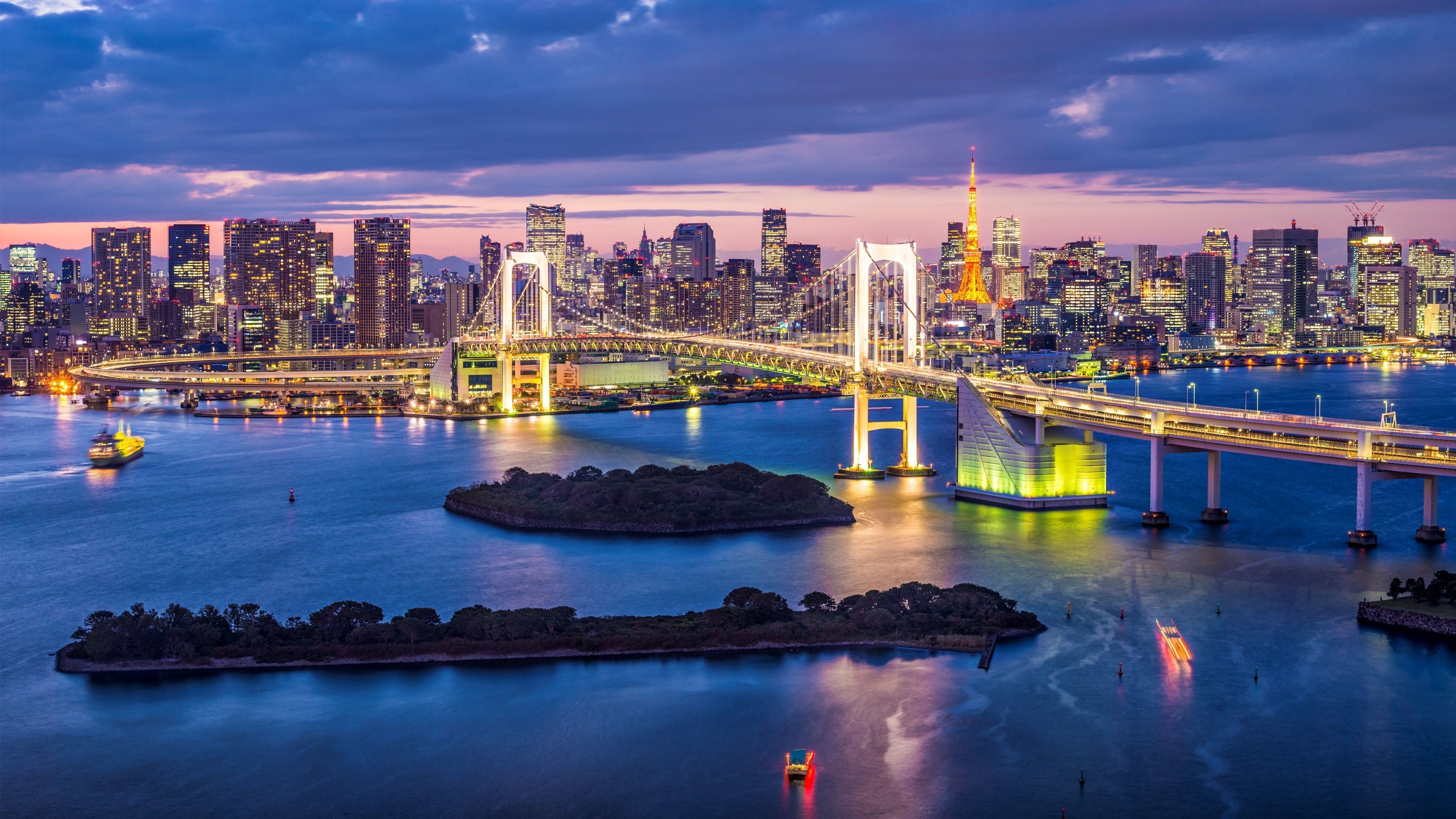 Tokyo Skyline Bridge UHD Wallpaper | 4K Wallpaper - Ultra HD 4K ...