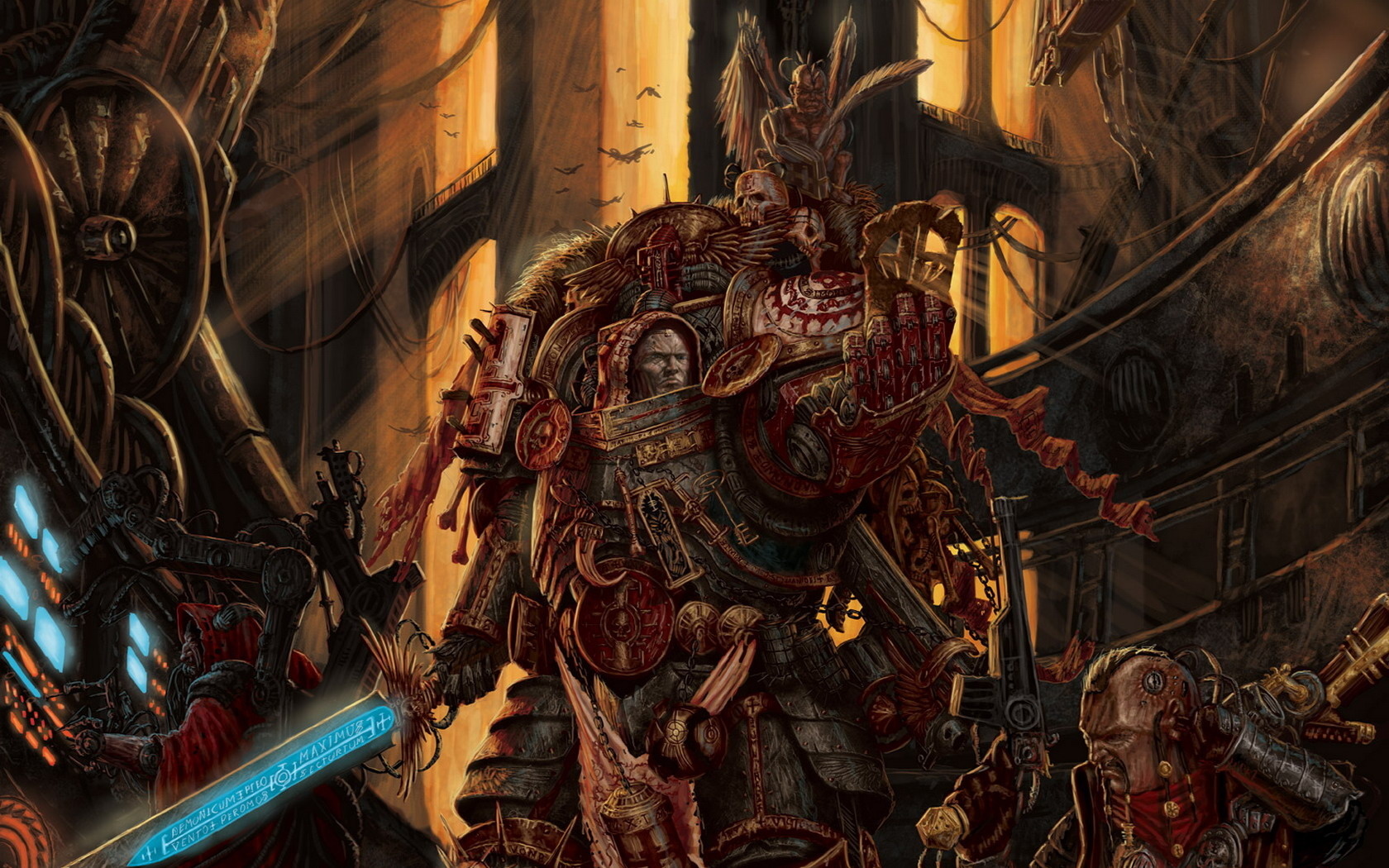 Wallpaper Warhammer 40k, sword, armor desktop wallpaper » Games ...