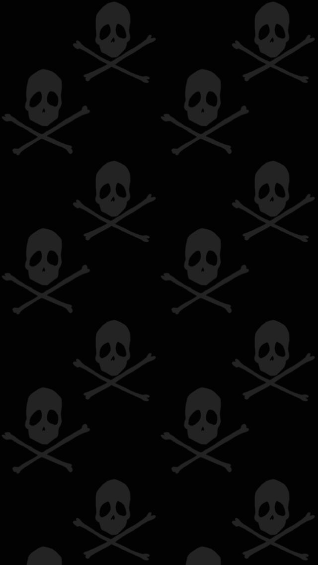 DeviantArt: More Like Skull Pattern Dark Wallpaper (for Iphone 5 ...