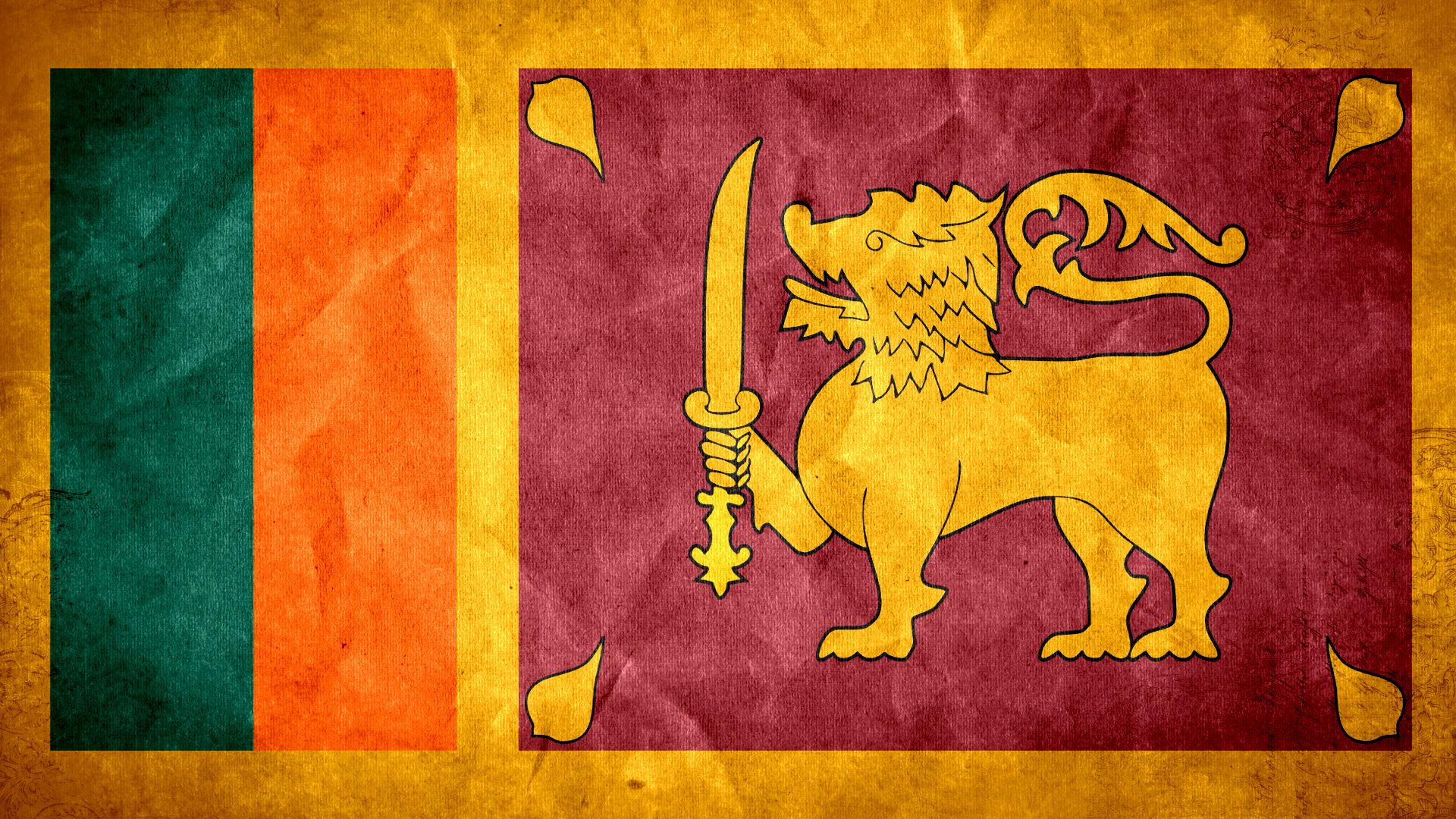 ForTheSilenced Sri Lanka Flag Wallpaper