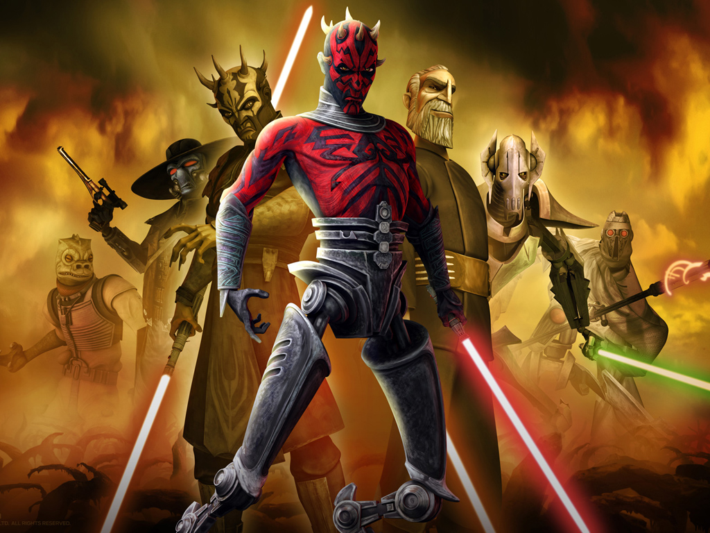 My Free Wallpapers - Star Wars Wallpaper : Clone Wars - Villains