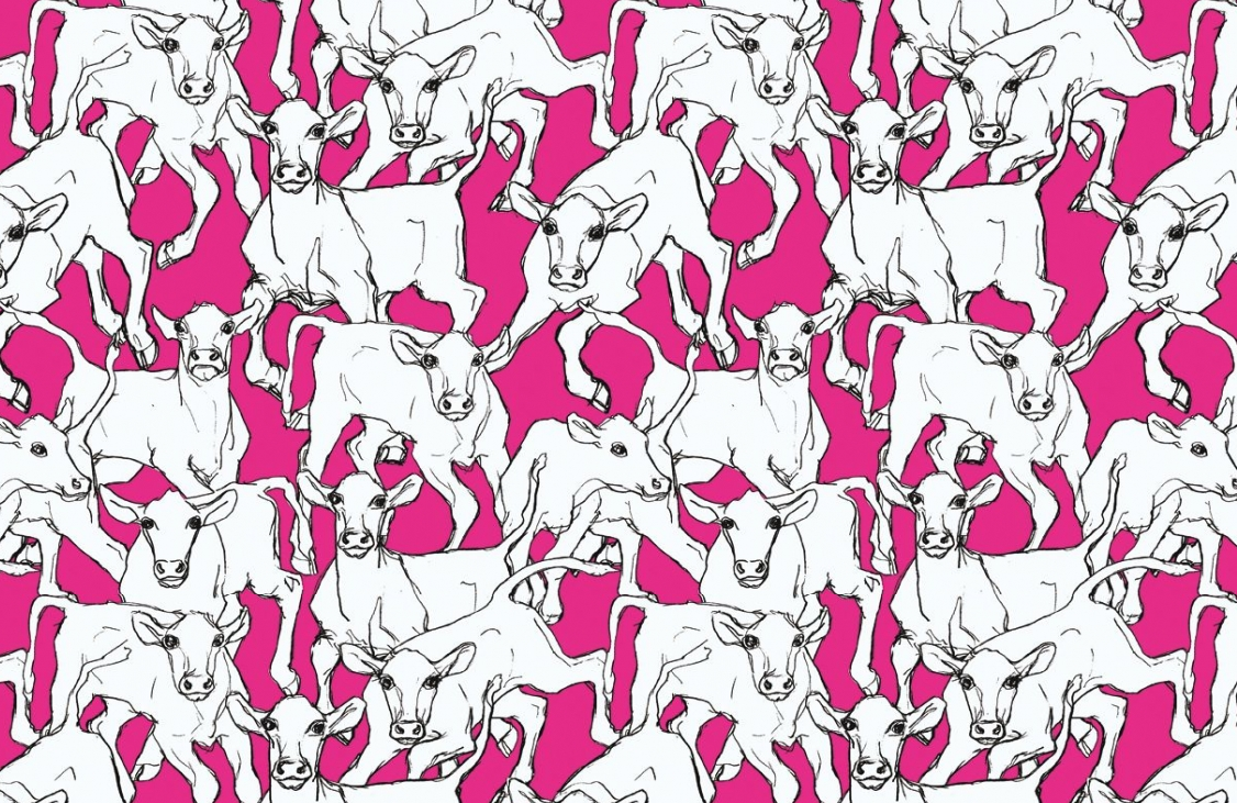 Domestic Sluttery: Wallpaper Wednesday: Marimekko Cows