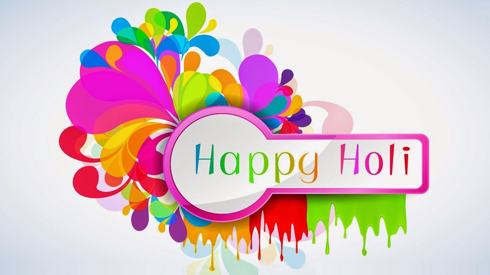 Widescreen Happy Holi Desktop Backgrounds One HD Wallpaper
