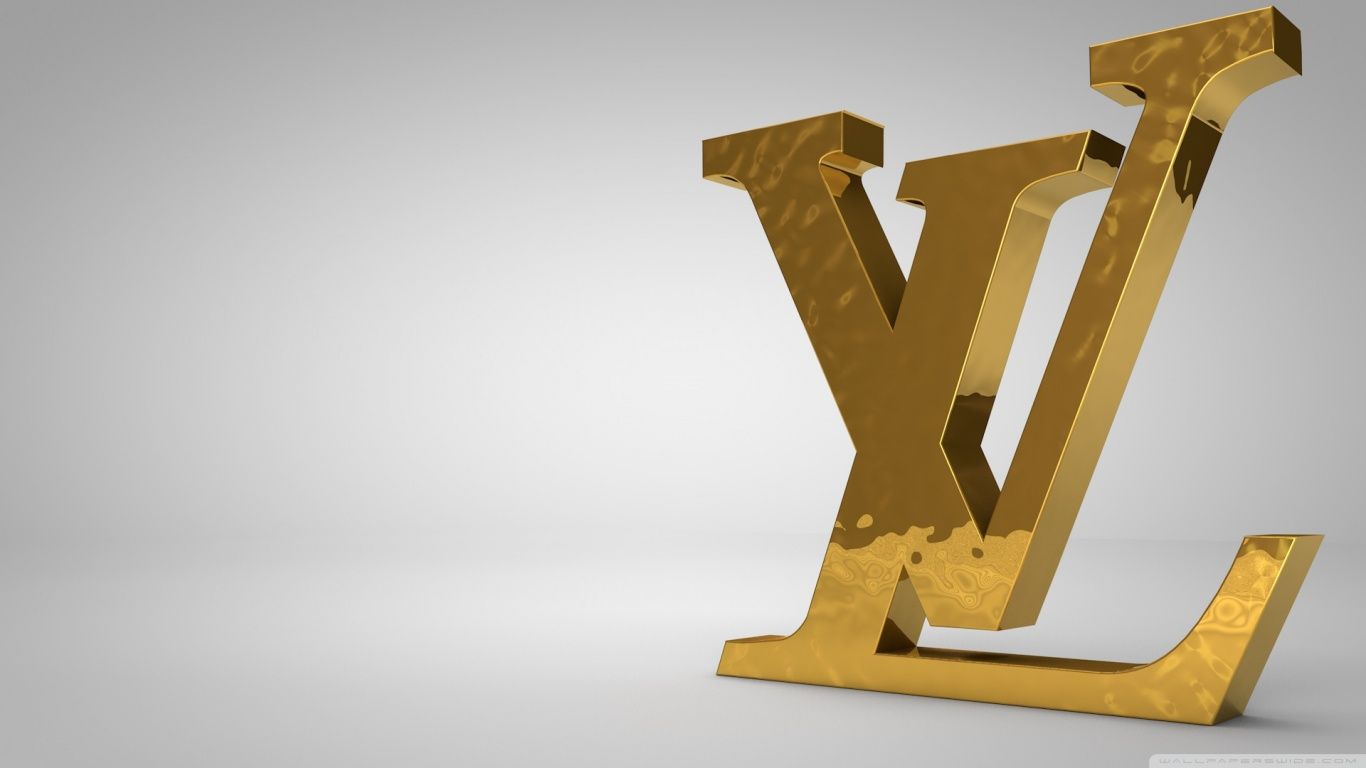Louis Vuitton Golden Logo HD desktop wallpaper Widescreen High resolution