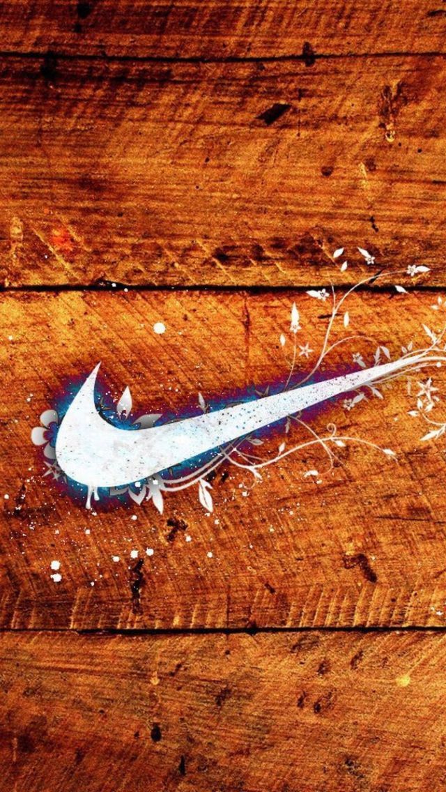 Wooden Nike Logo 640x1136
