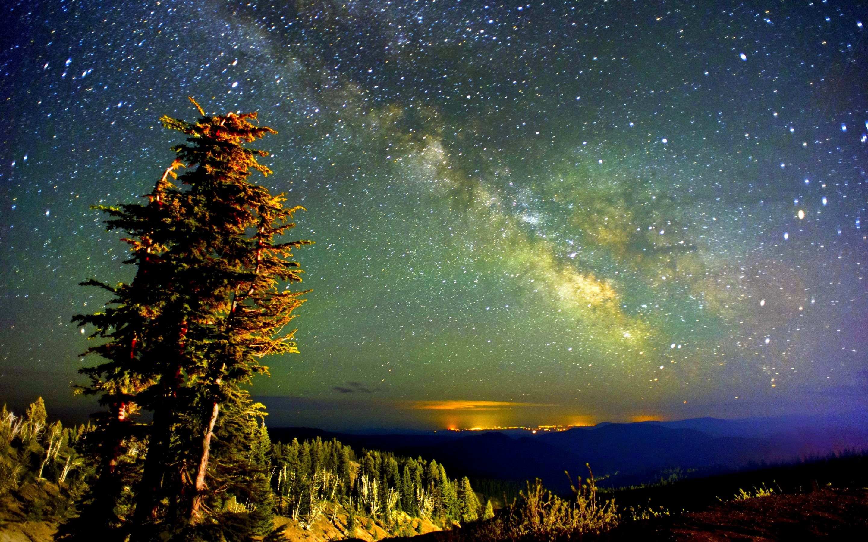 Космос это природа. Звездное небо Млечный путь. Млечный путь и Полярная звезда. Ночное небо. Ночной пейзаж.