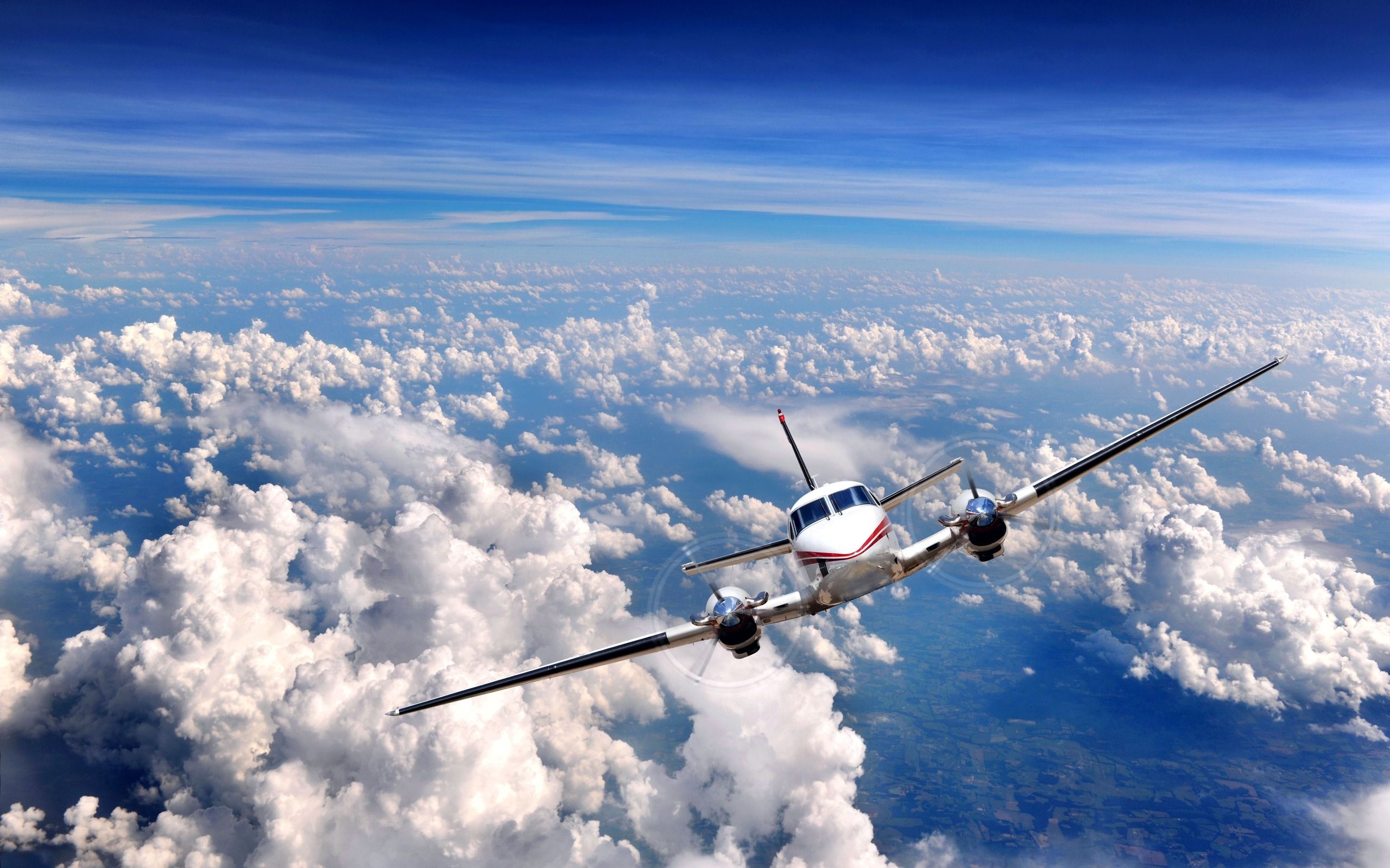 Plane among the clouds wallpapers and images - wallpapers ...