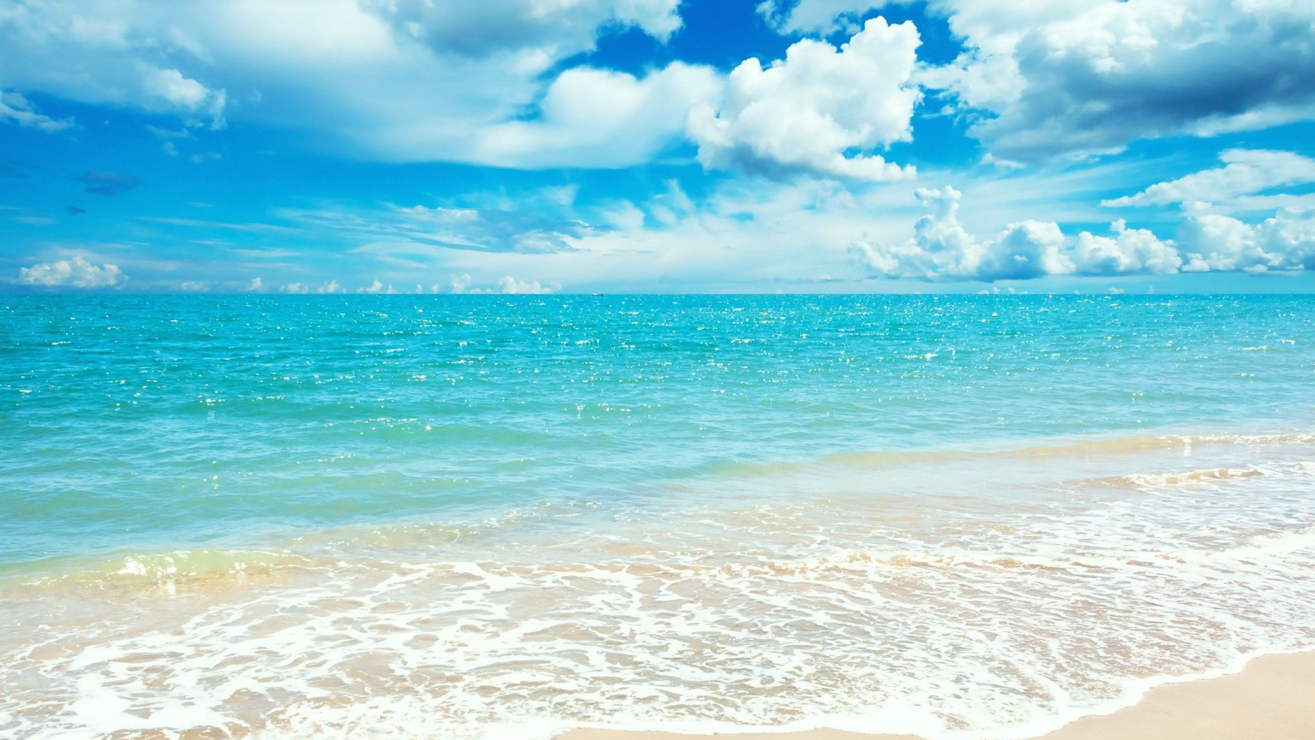 Summer blue sky and clear waters Wallpapers, Beach Pictures and images