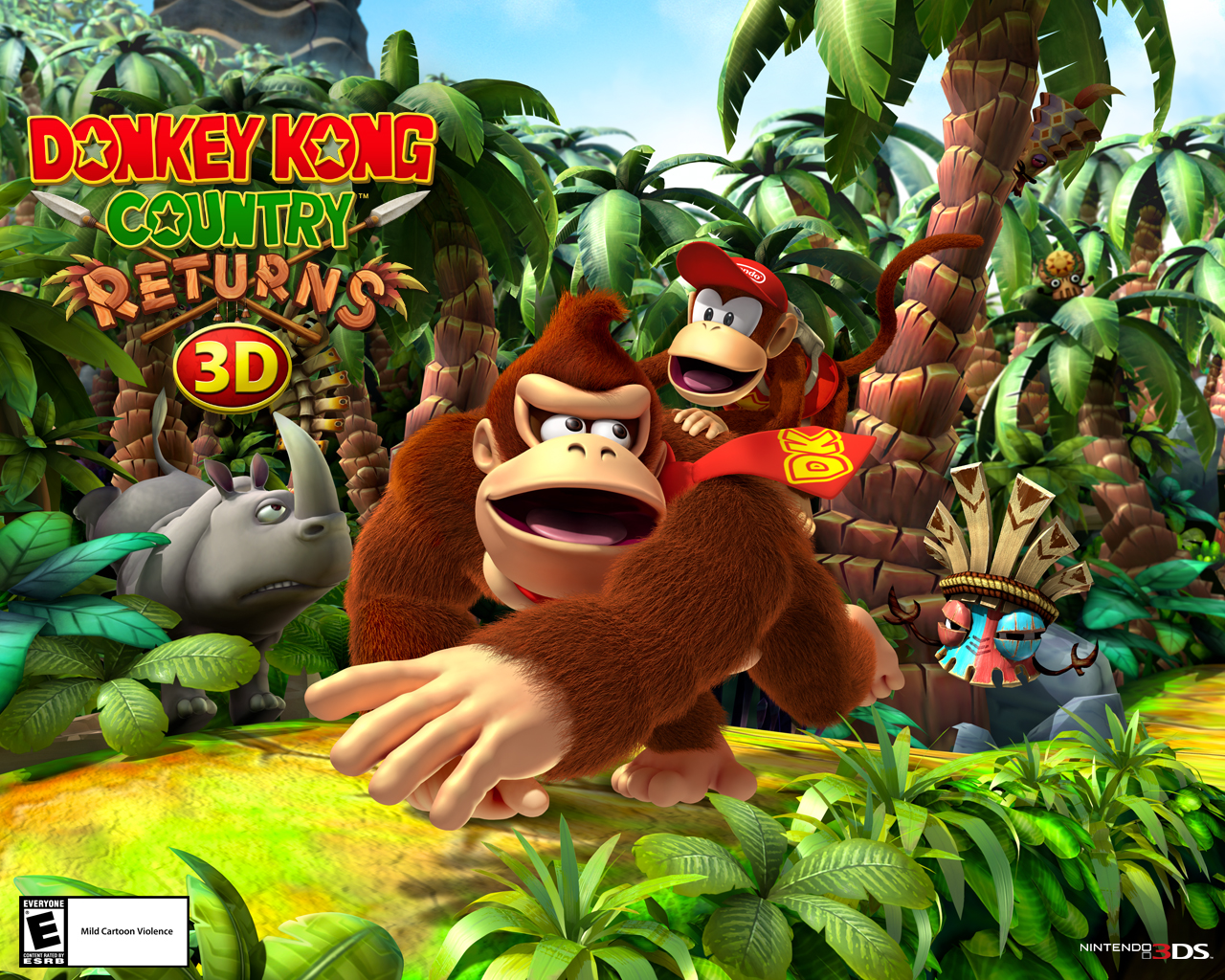 Wallpapers - Donkey Kong Country Returns 3D for Nintendo 3DS