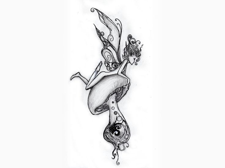 fairy tattoo designs | Free designs - Fairy is lying on the ...