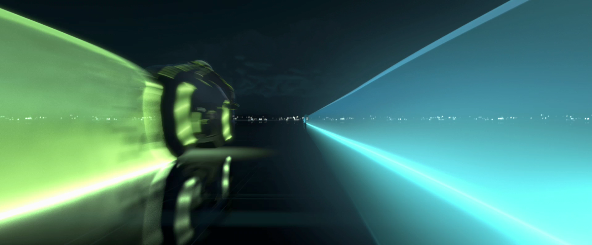 Tron Legacy Light Cycle Race Desktop Wallpaper