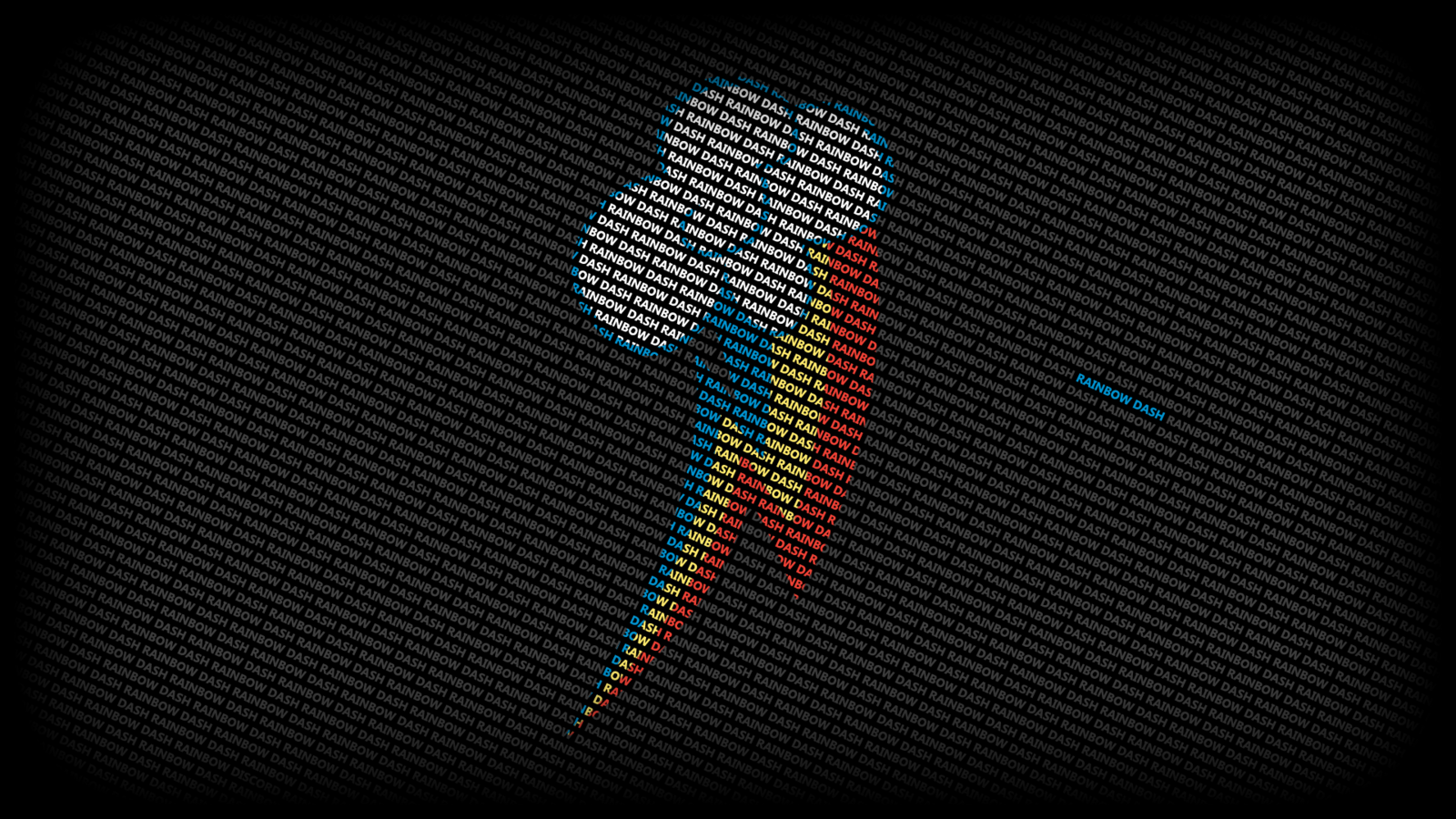 Rainbow Dash Typography Wallpaper by ntsevenfour on DeviantArt