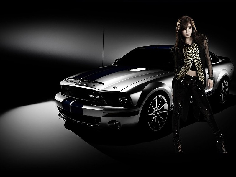 Asian Girl Ford Mustang Wallpaper free desktop backgrounds and ...