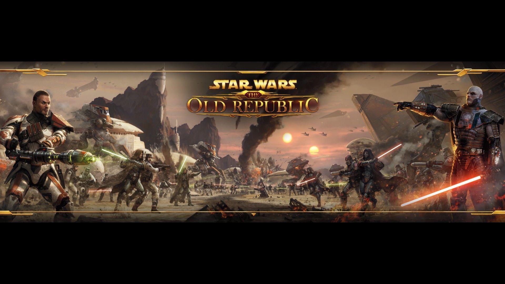 Download Wallpaper 1920x1080 Star wars the old republic, Battle ...