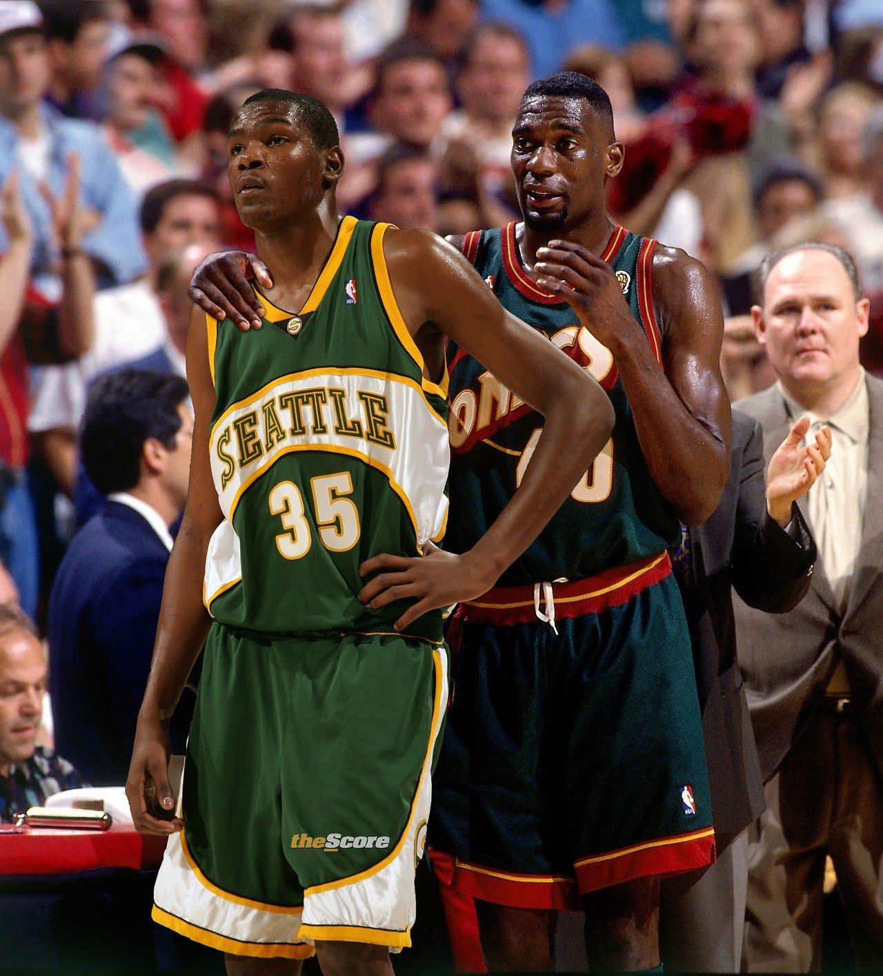 NBA Basketball Shawn Kemp Kevin Durant Supersonics Seattle Seattle ...