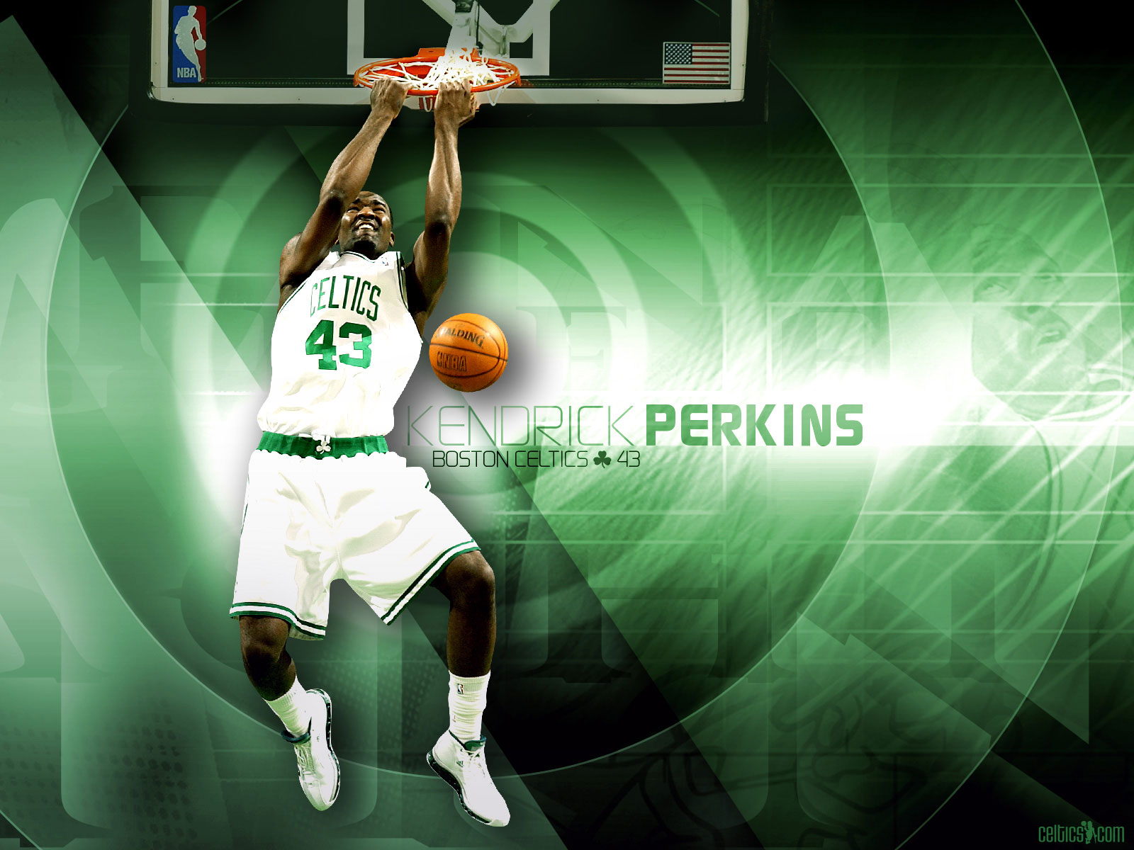 Kendrick Perkins Celtic Wallpapers | NBA Wallpapers