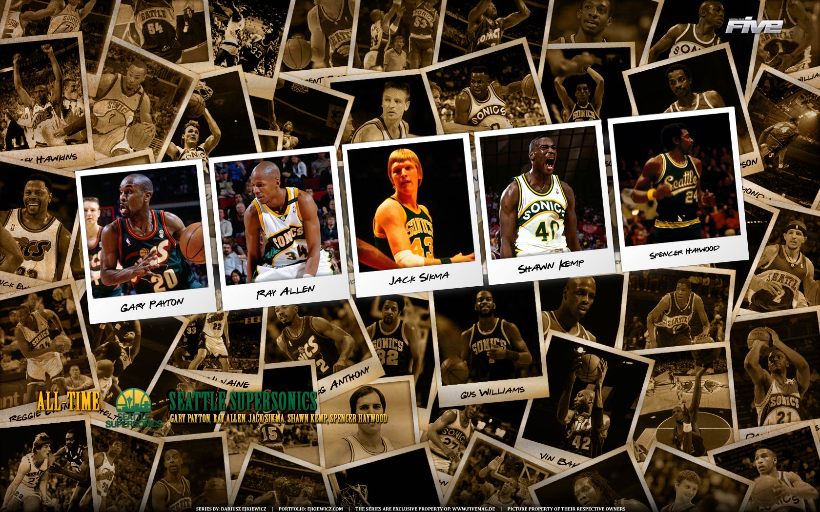 Top Seattle Supersonics Jersey Wallpapers