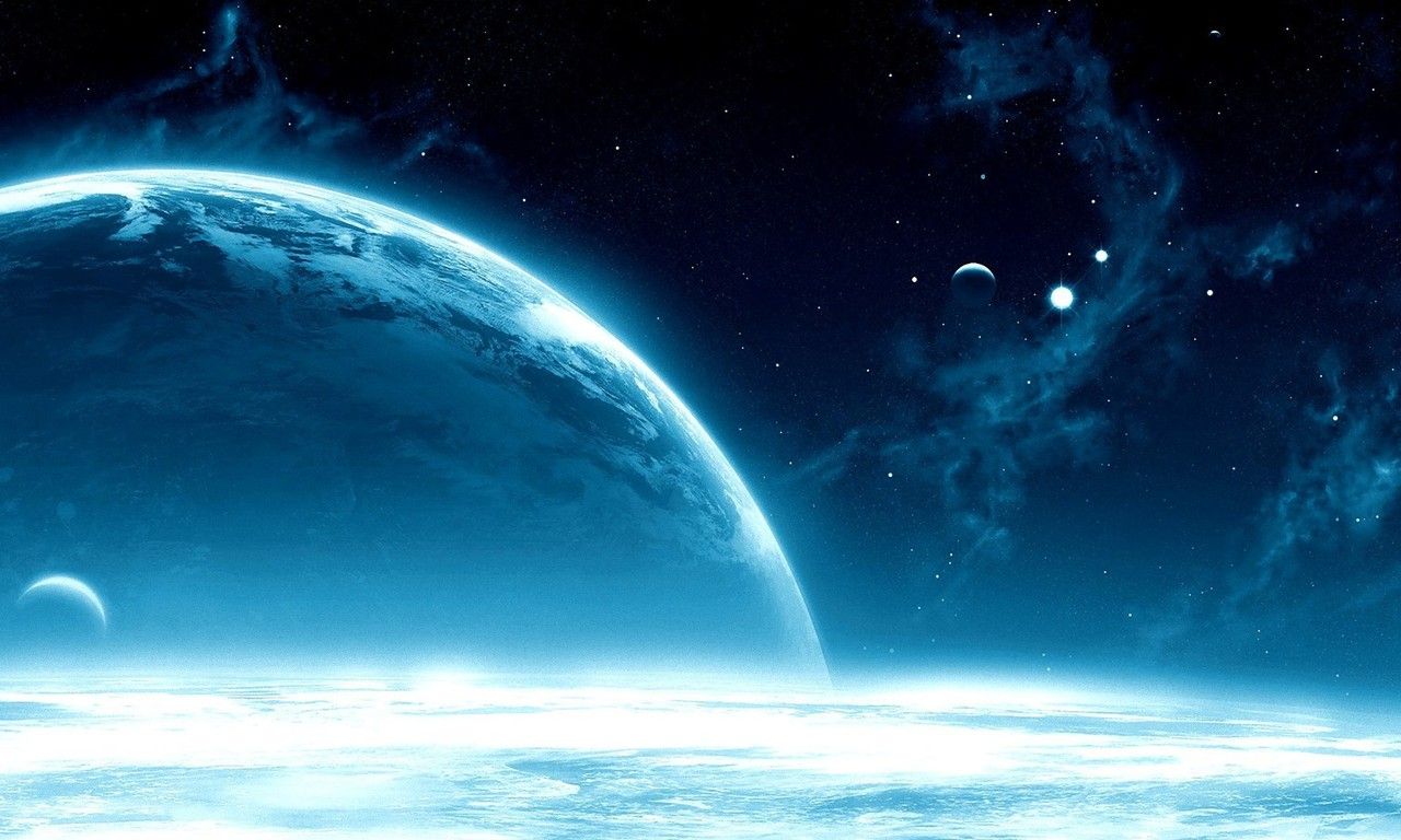 Blue clouds planets gravity wallpaper | AllWallpaper.in #3555 | PC ...