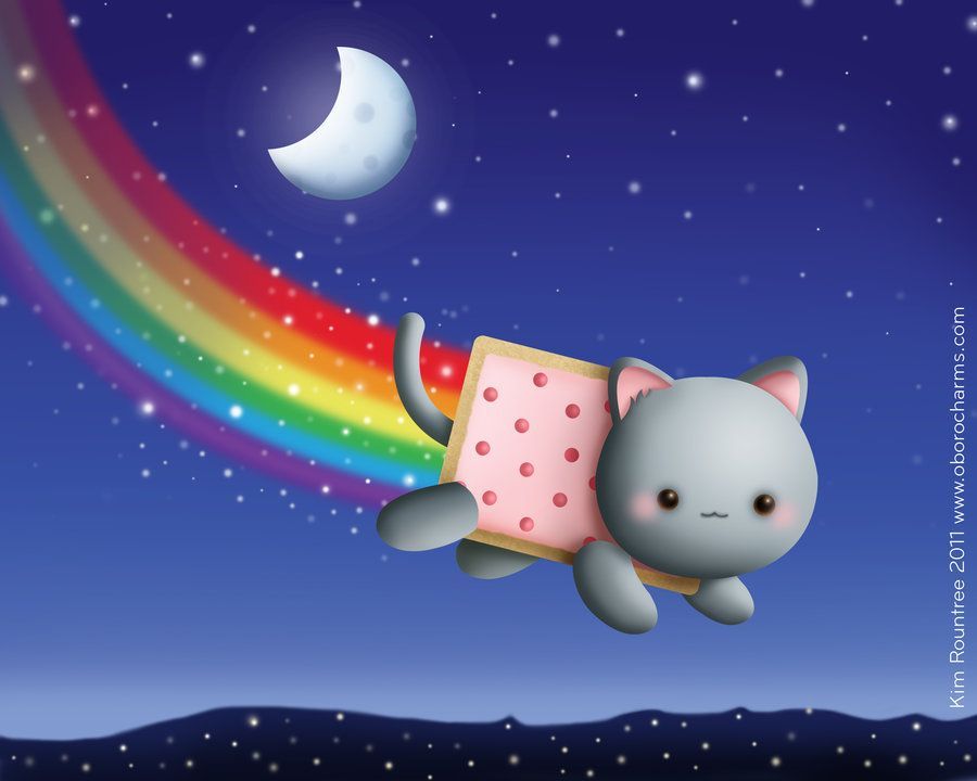 Nyan Cat Wallpaper by Oborochann on DeviantArt