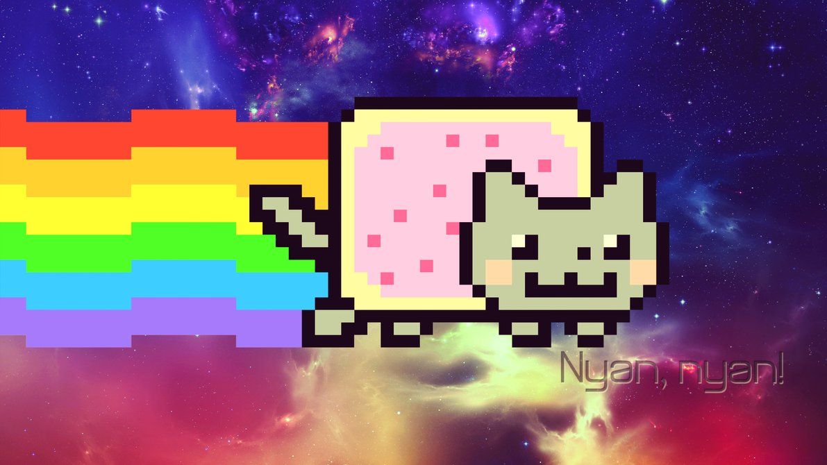 Nyan Cat wallpaper by Natzyr on DeviantArt