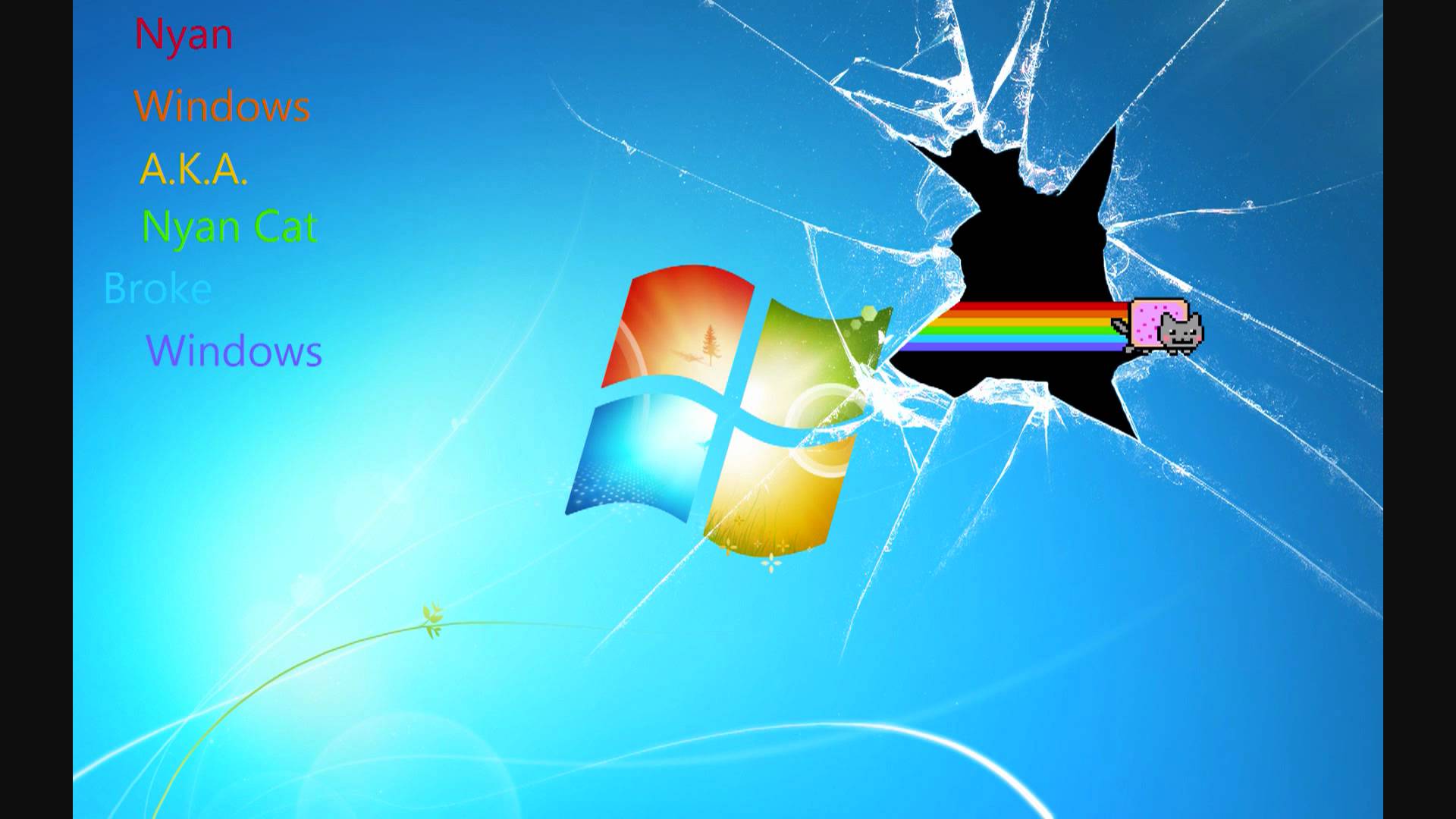 Nyan Windows 7 AKA Nyan Cat Broke Windows - YouTube