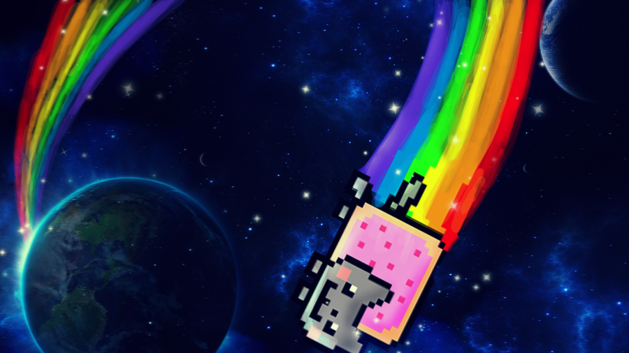 Nyan Cat Universe Wallpaper by salvatrane on DeviantArt