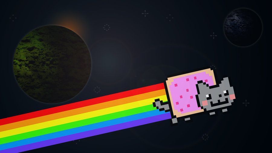 Nyan cat wallpaper by TheSamFiles on DeviantArt