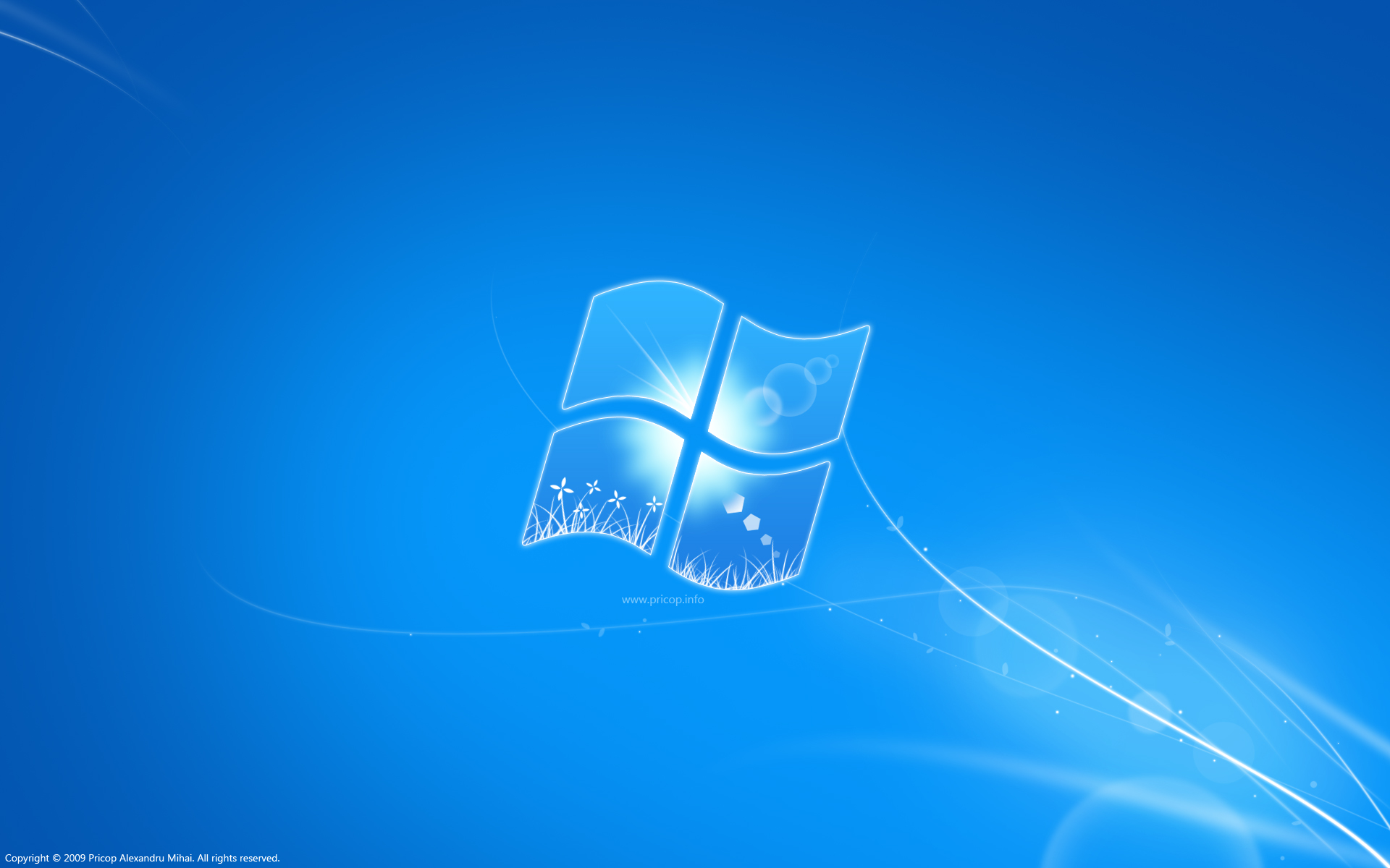 Windows, wallpaper, monitor, blue, pricop (#95761)