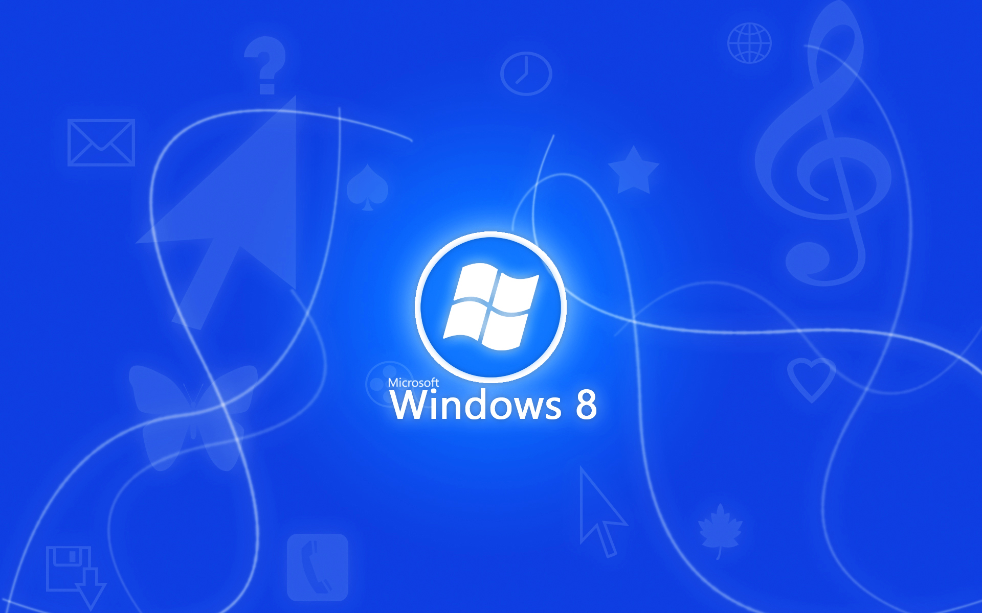 Windows 8 Blue Background Full HD Wallpaper | IFECH Media Group