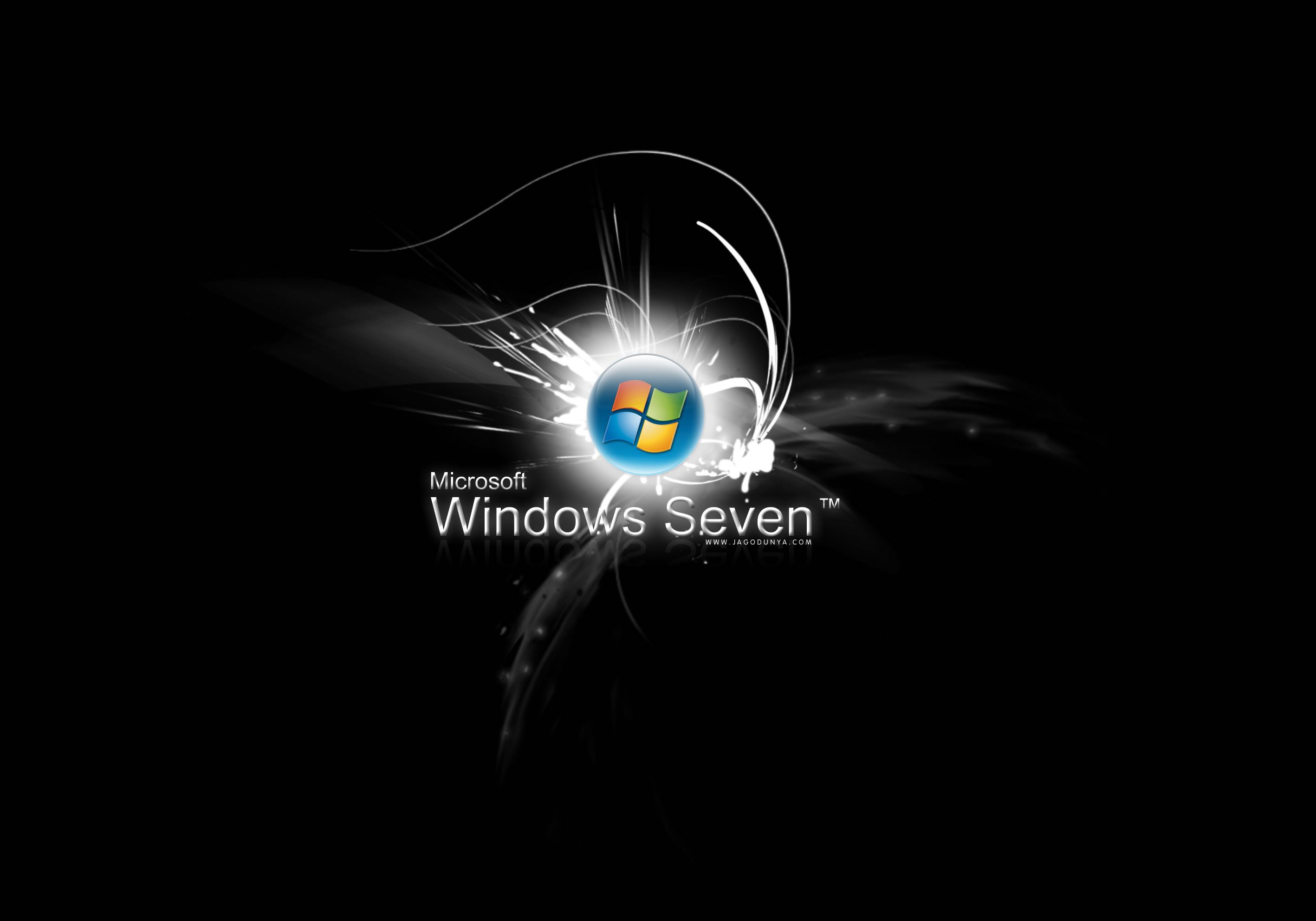 Windows7 Black - New HD Wallpapers