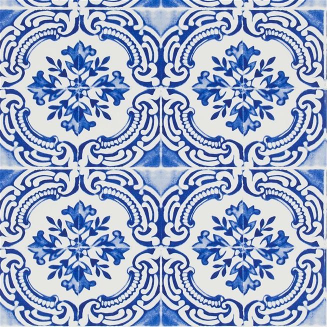 azulejos - cobalt wallpaper | Christian Lacroix