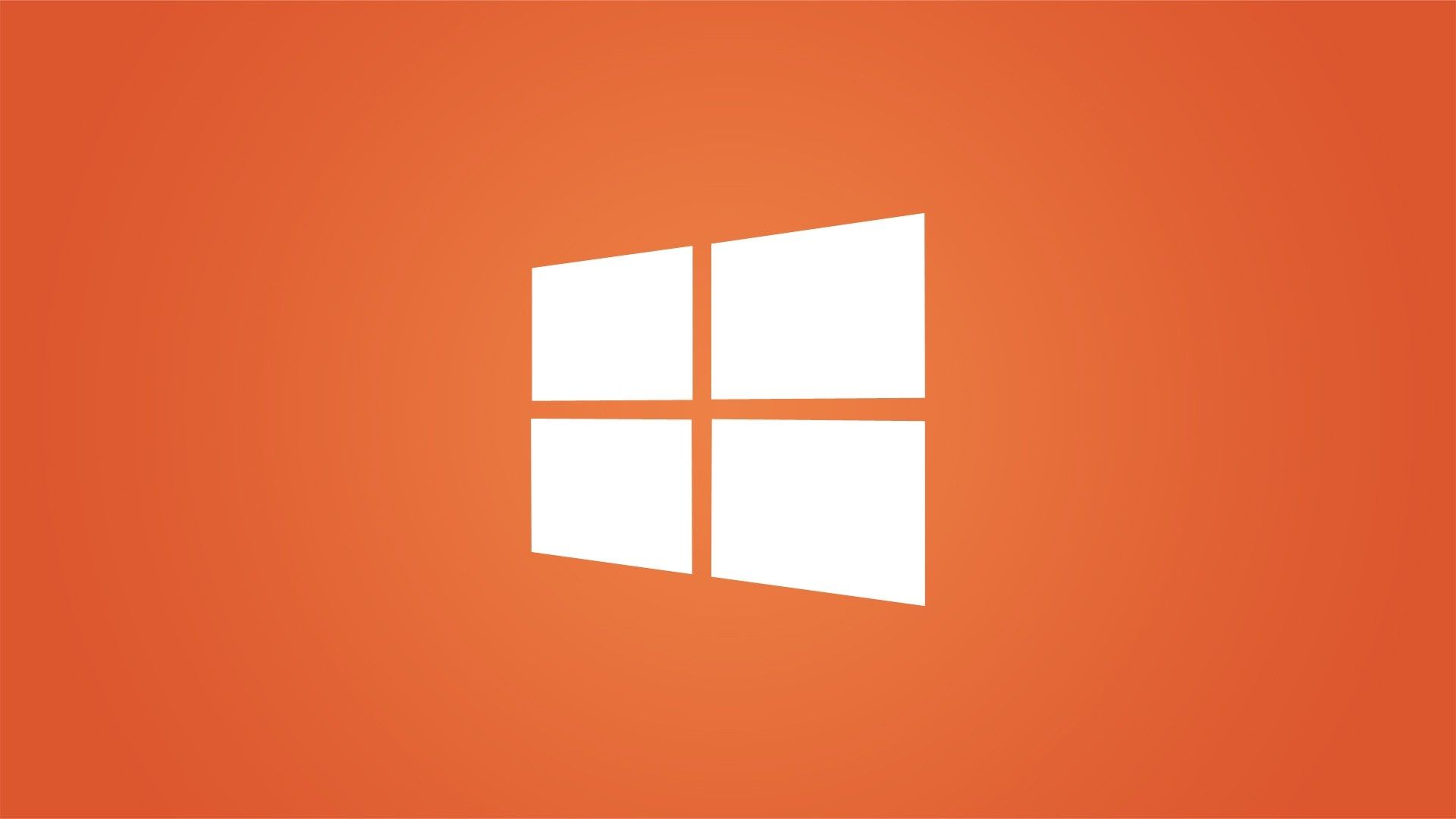 1920x1080 Clean Windows 8 White Logo on Orange desktop PC and Mac ...