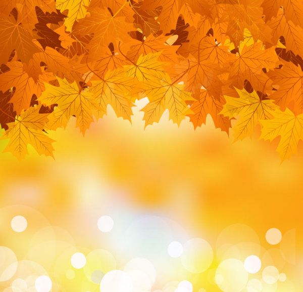 Fall of Maple Leaf elements background vector 06 - Vector ...