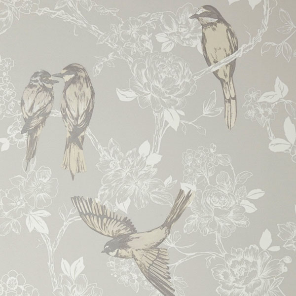 Prestigious Textiles Songbird Wallpaper - Chalk 1616 076