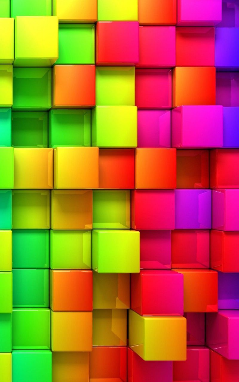 Download Cubic Rainbow HD wallpaper for Kindle Fire HD