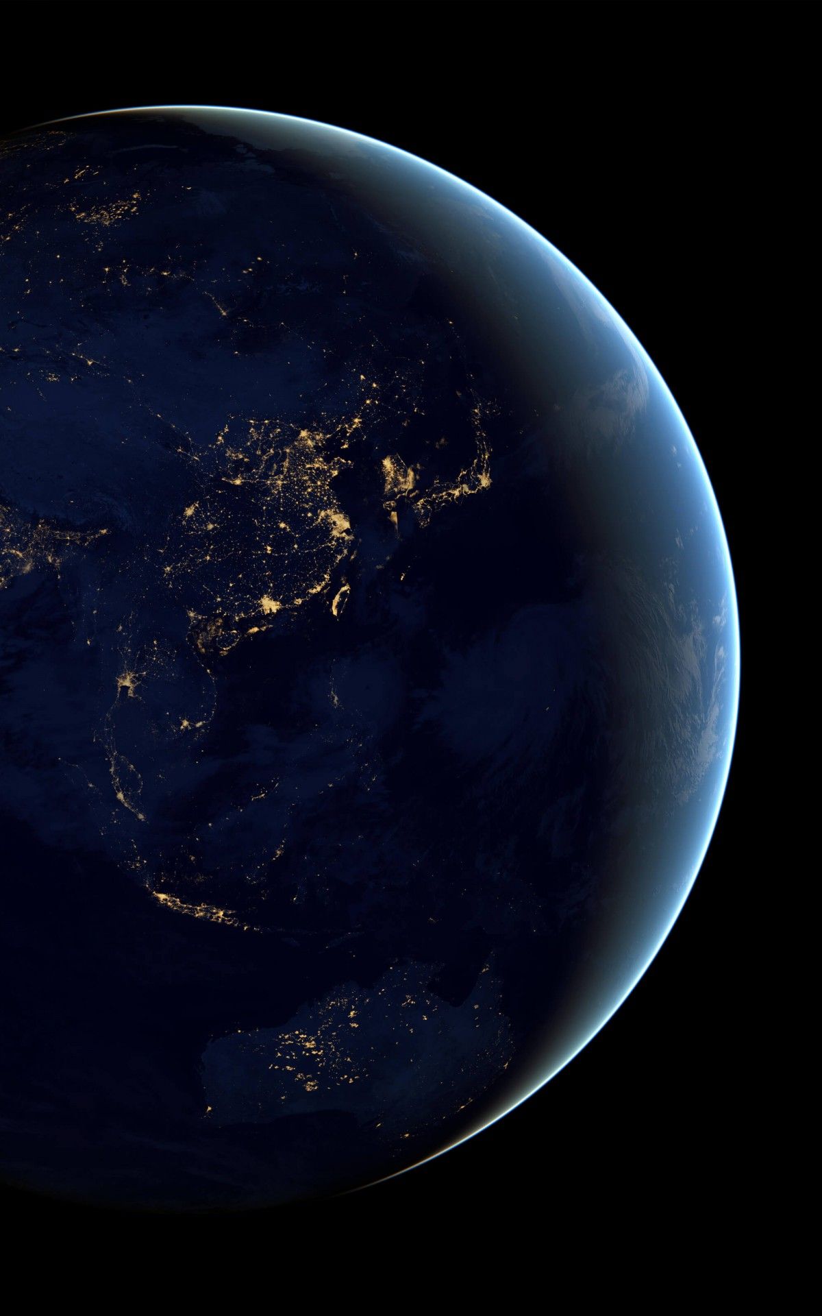 Download Earth At Night Seen From Space HD wallpaper for Kindle