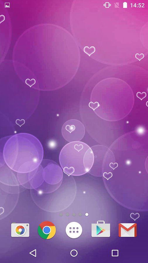 Purple Hearts Live Wallpaper - Android Apps and Tests - AndroidPIT